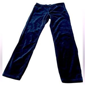 Dark Blue Butter Soft Velvet Pants
